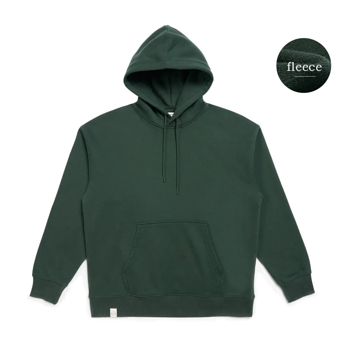 Oversize Solid Color Fabric Hoodie