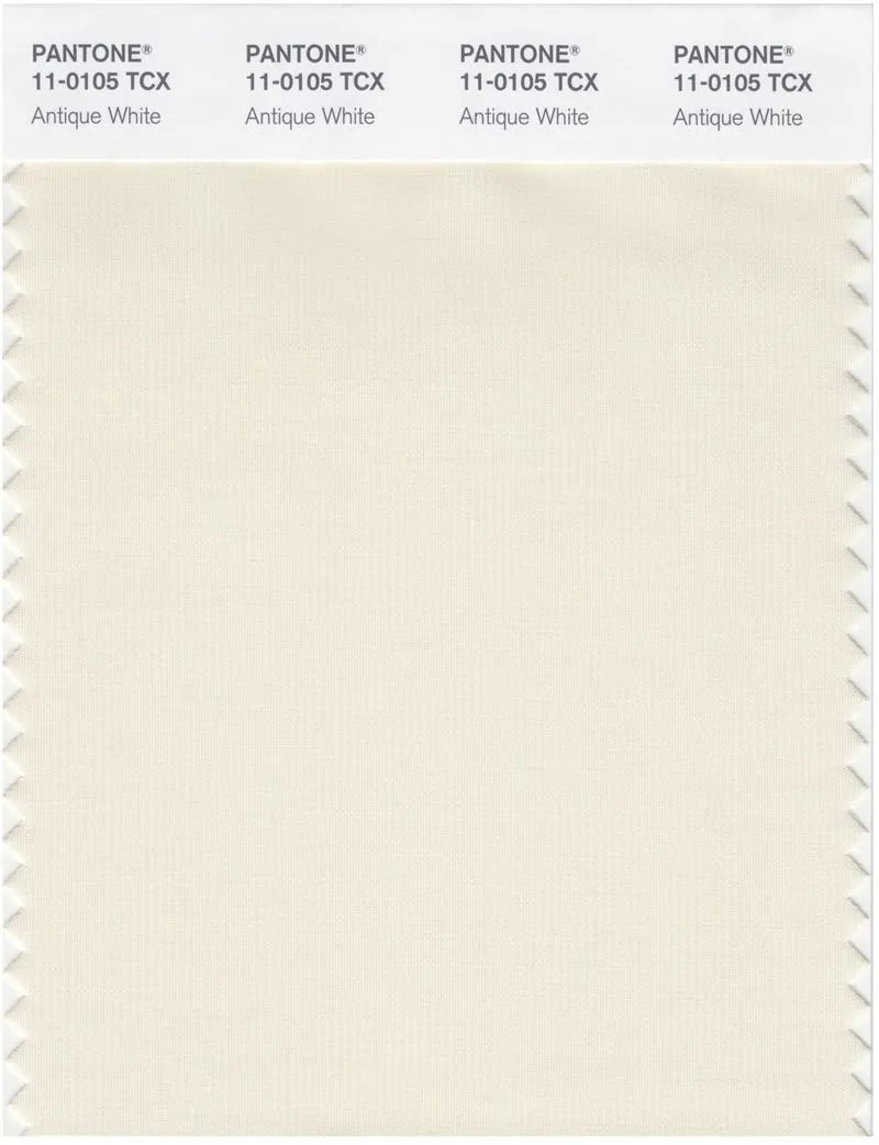 Pantone Smart 11-0105 TCX Color Swatch Card | Antique White