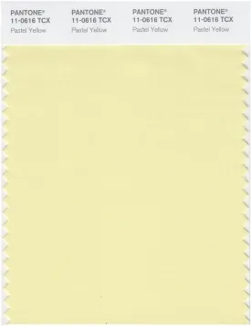 Pantone Smart 11-0616 TCX Color Swatch Card | Pastel Yellow