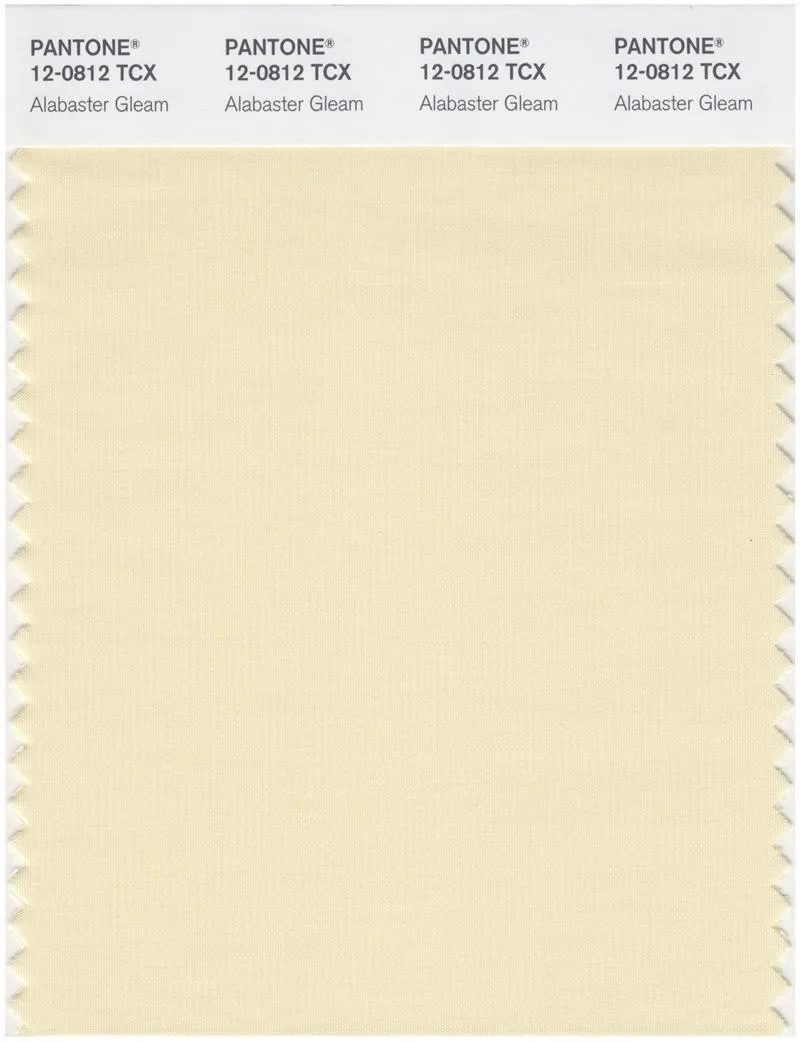 Pantone Smart 12-0812 TCX Color Swatch Card | Alabaster Gleam