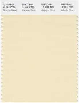 Pantone Smart 12-0812 TCX Color Swatch Card | Alabaster Gleam