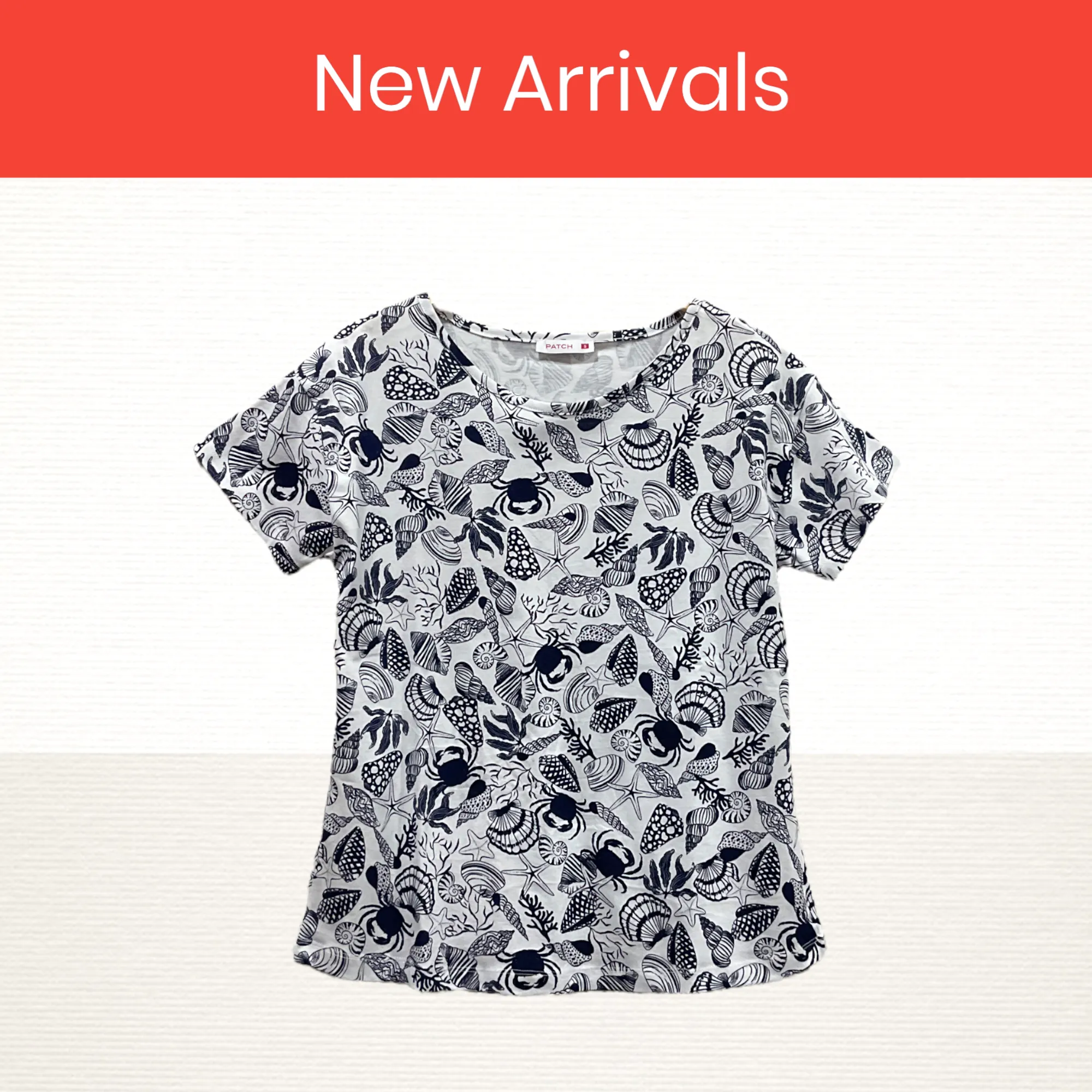 Patch Women Cotton Short Sleeve Printed T-Shirt