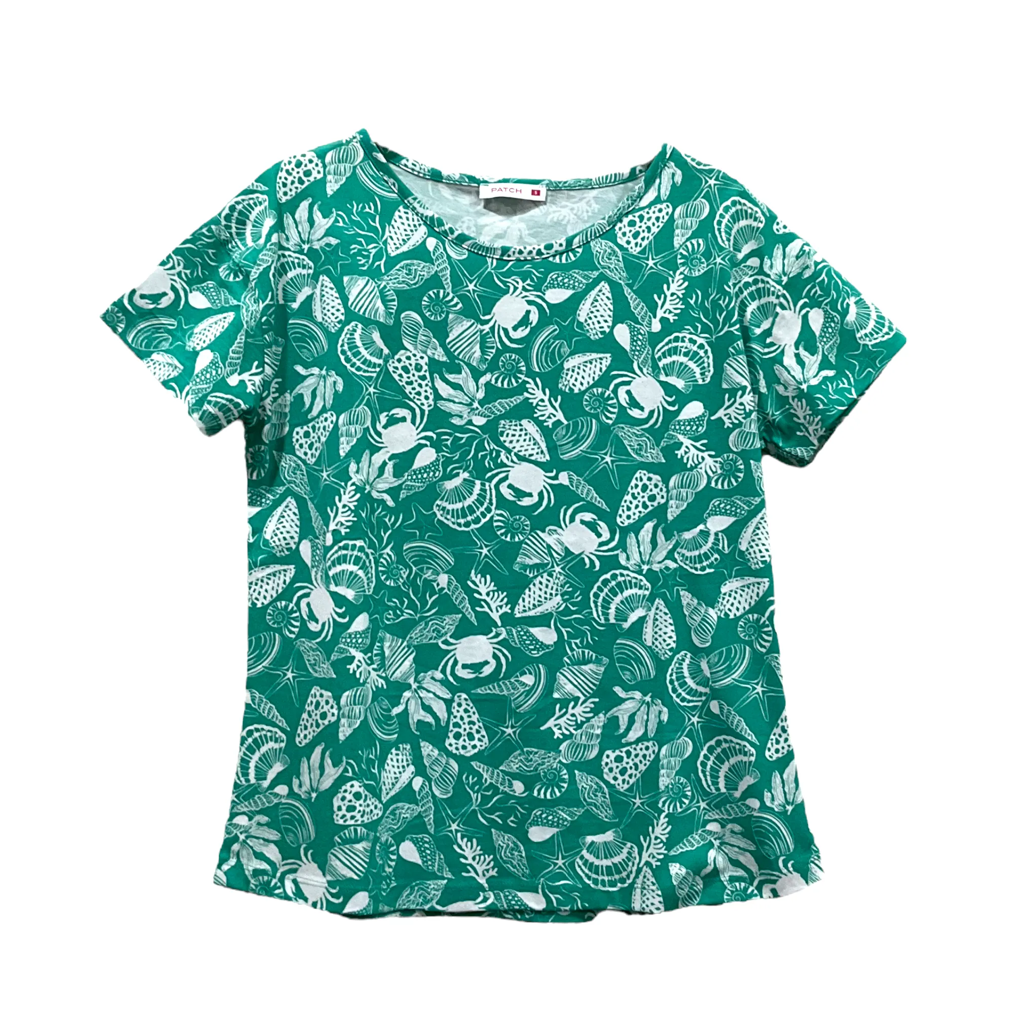 Patch Women Cotton Short Sleeve Printed T-Shirt