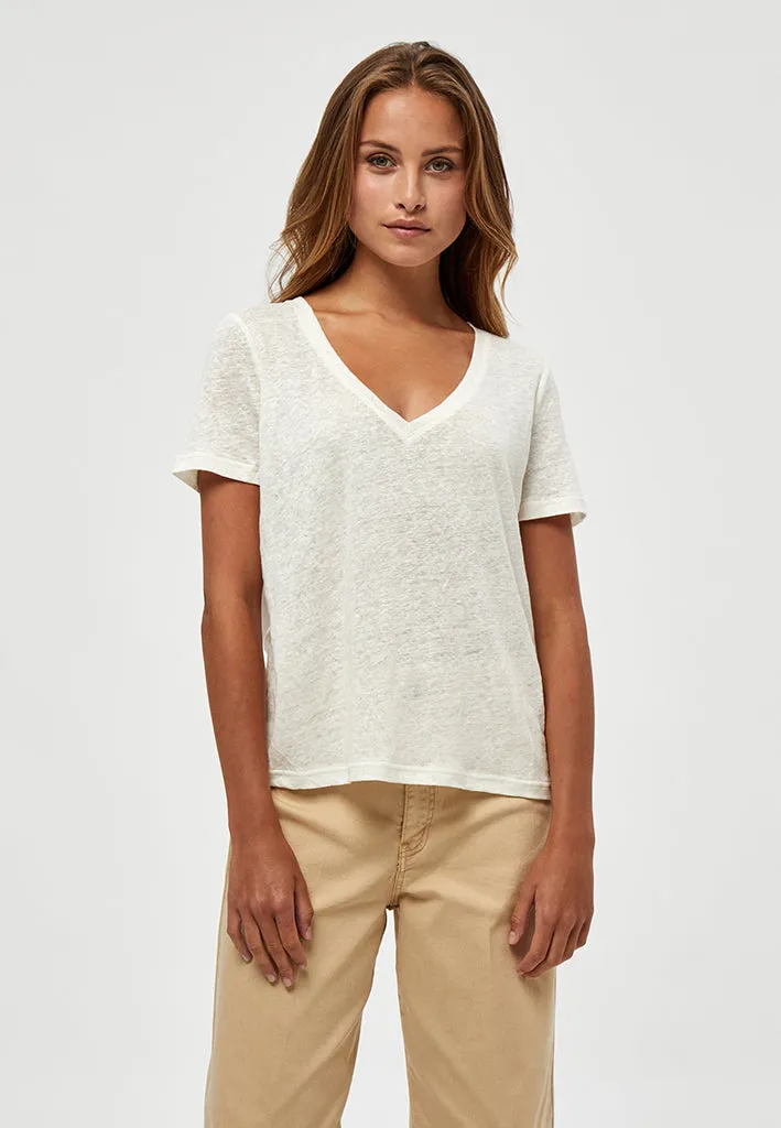 PCDicte V T-Shirt - White