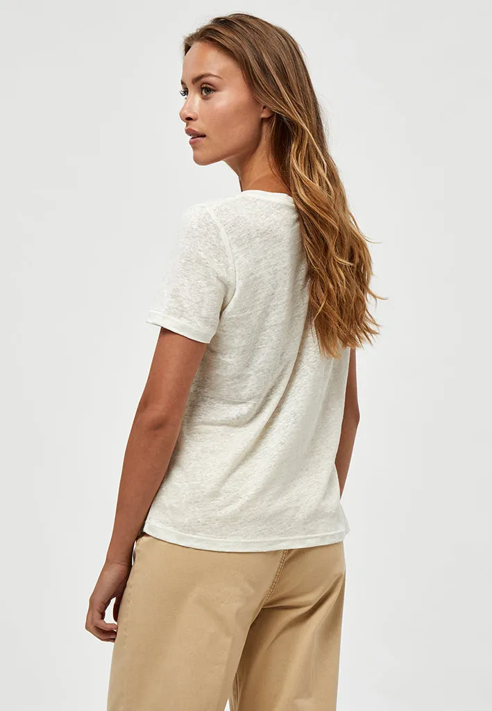 PCDicte V T-Shirt - White
