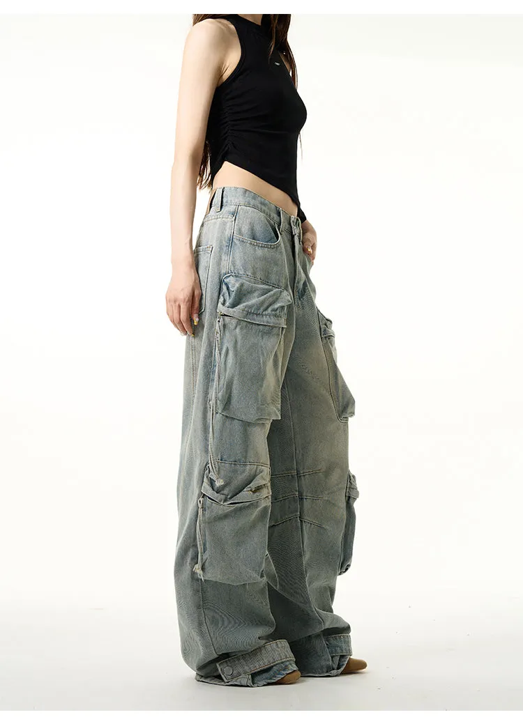 QS691A multi pocket pants