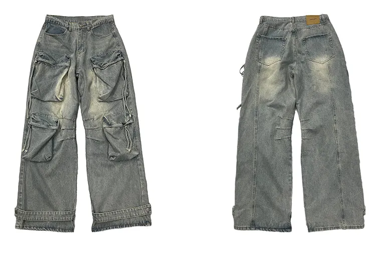 QS691A multi pocket pants