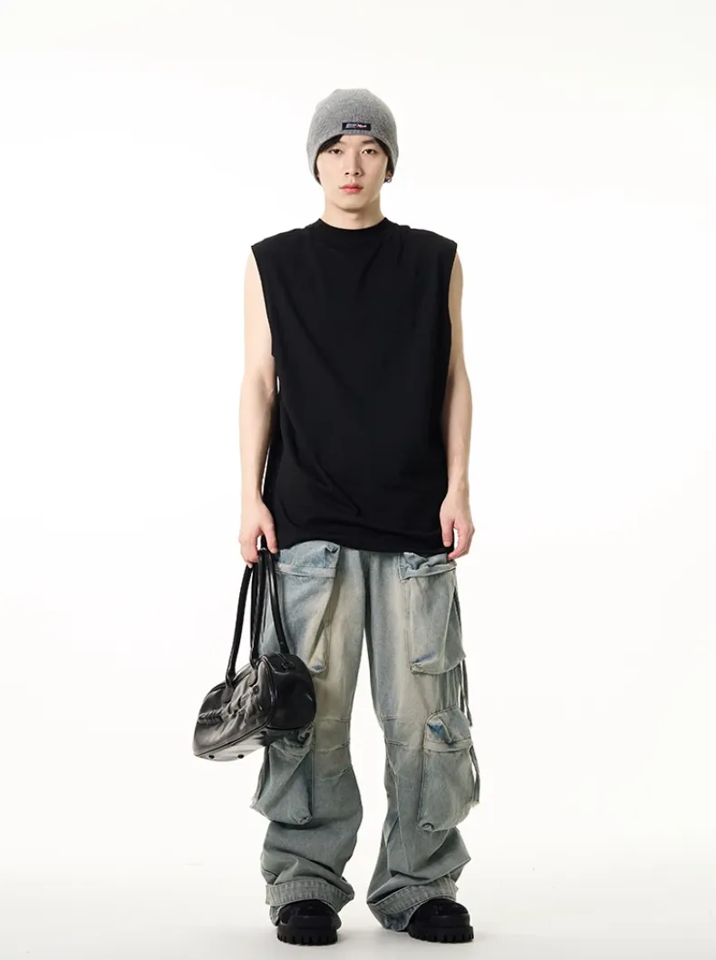 QS691A multi pocket pants