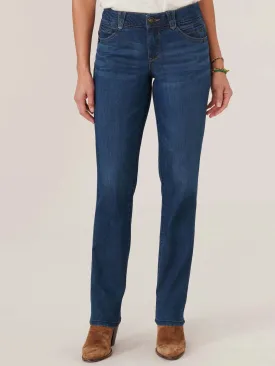 "Ab"solution® Petite Straight Leg Indigo Jeans