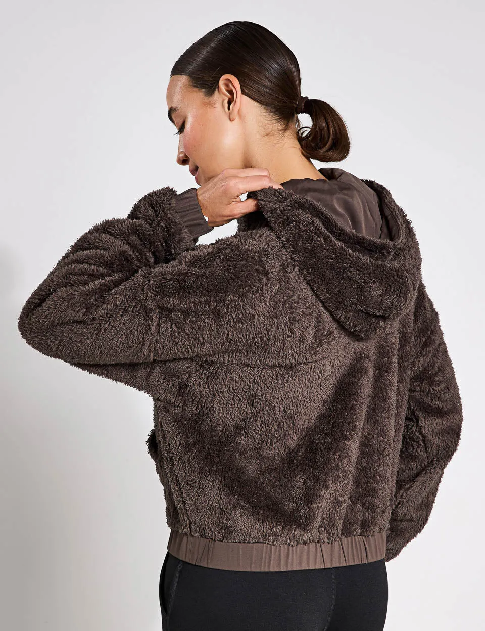 Recycled Fleece Bomber - Pine Cone