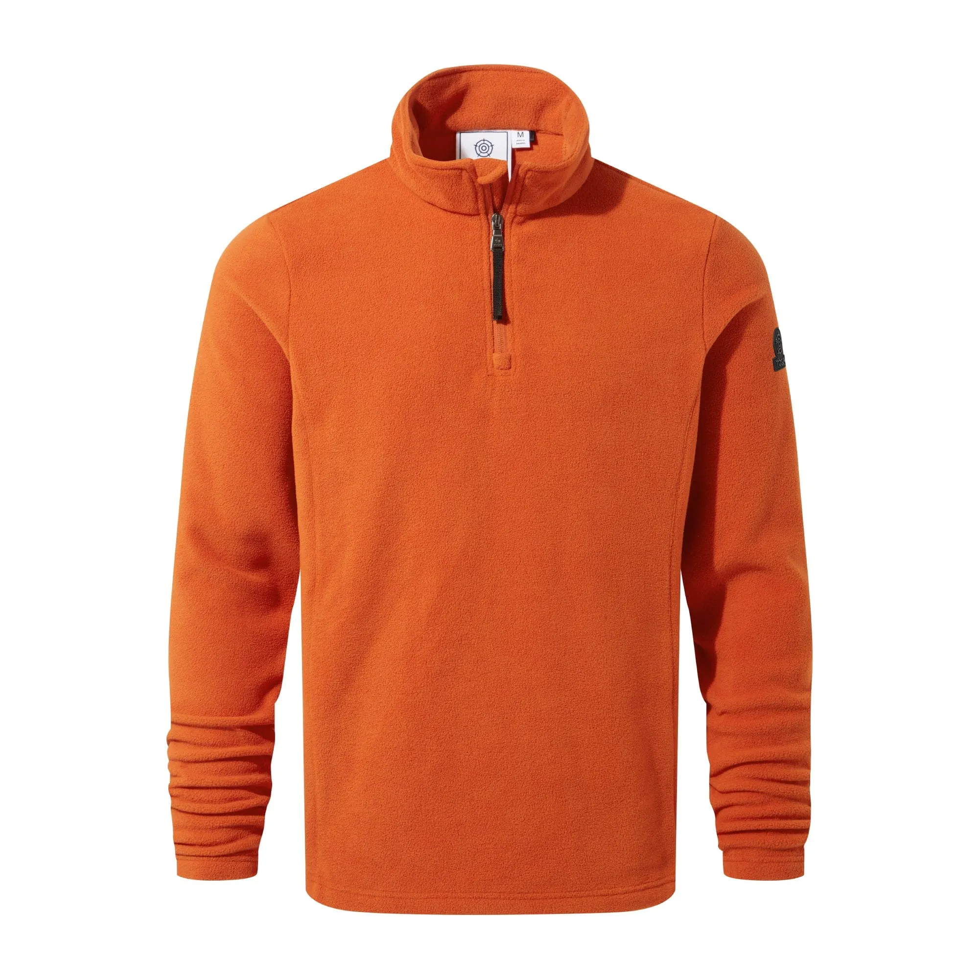 Revive Mens Quarter Zip Fleece - Dark Orange