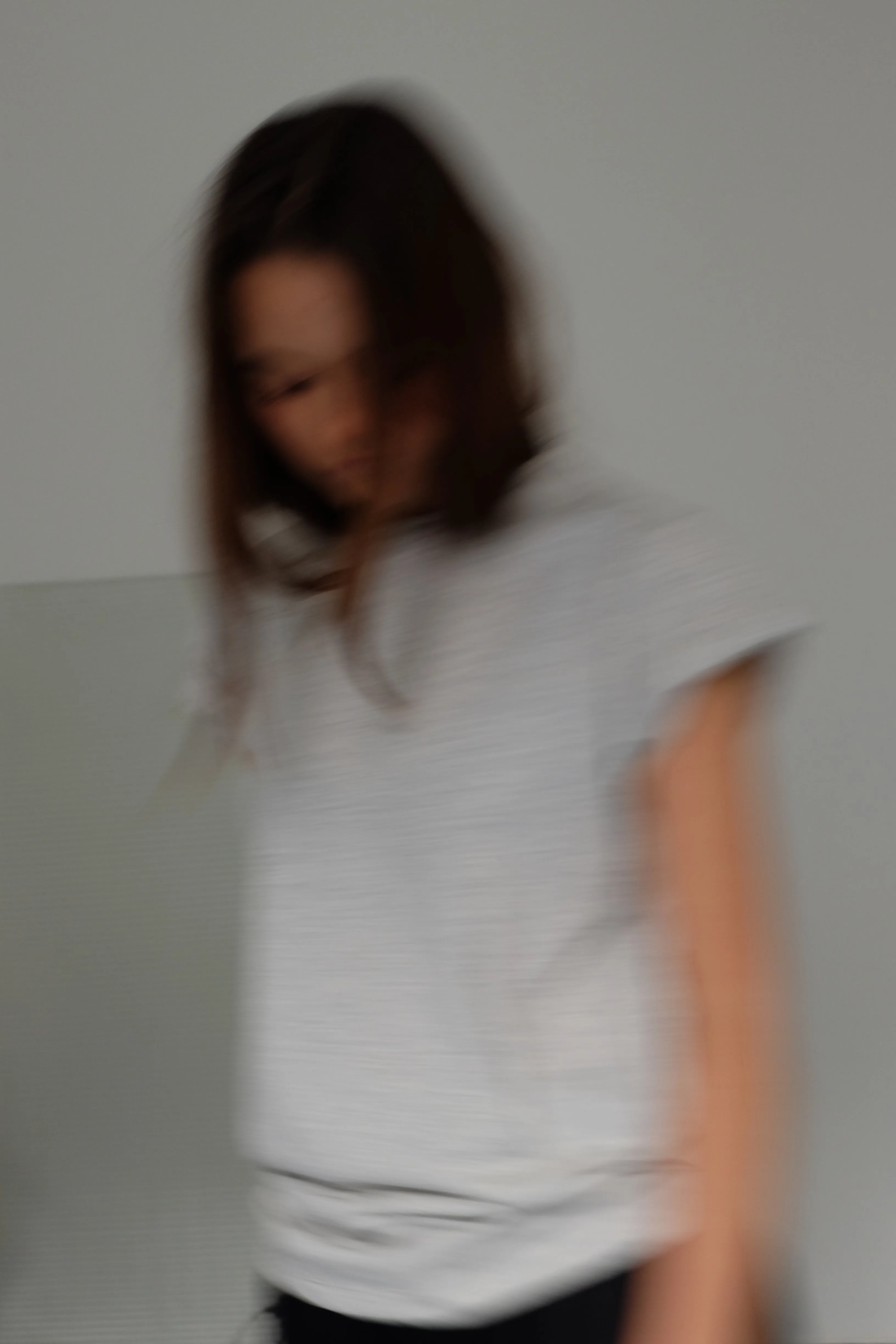 Rolled up sleeves shirt in light grey