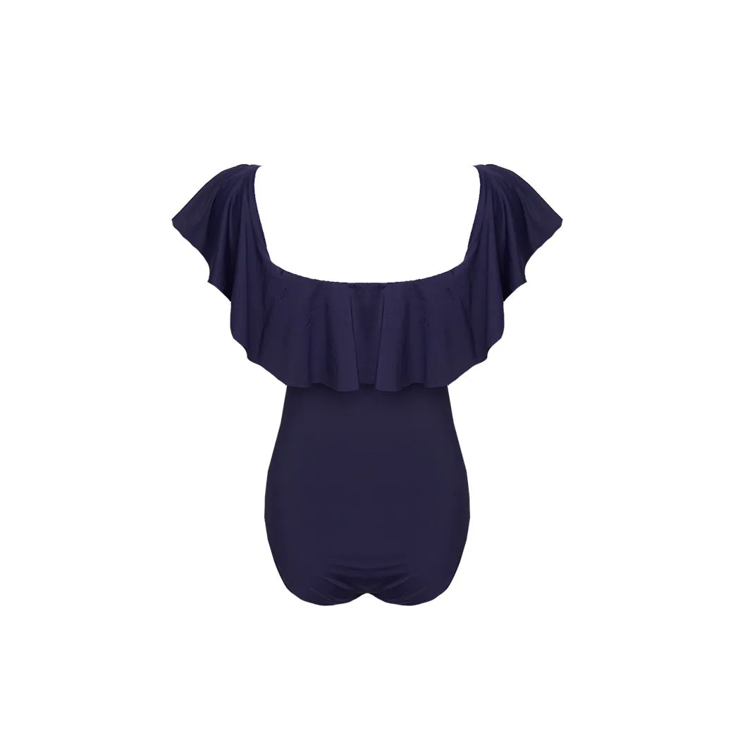 SAMPLE - Off the Shoulder One Piece Suit - Navy