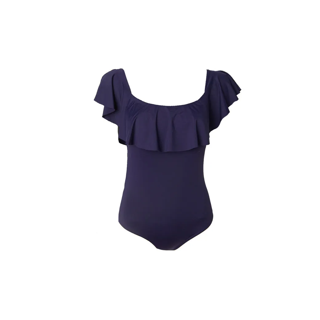 SAMPLE - Off the Shoulder One Piece Suit - Navy