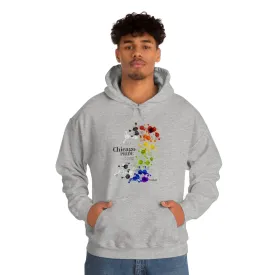 SHAVA CO Straight Ally Flag 2023 Pride, Chicago Unisex Heavy Blend™ Hooded Sweatshirt - My Rainbow Is In My DNA
