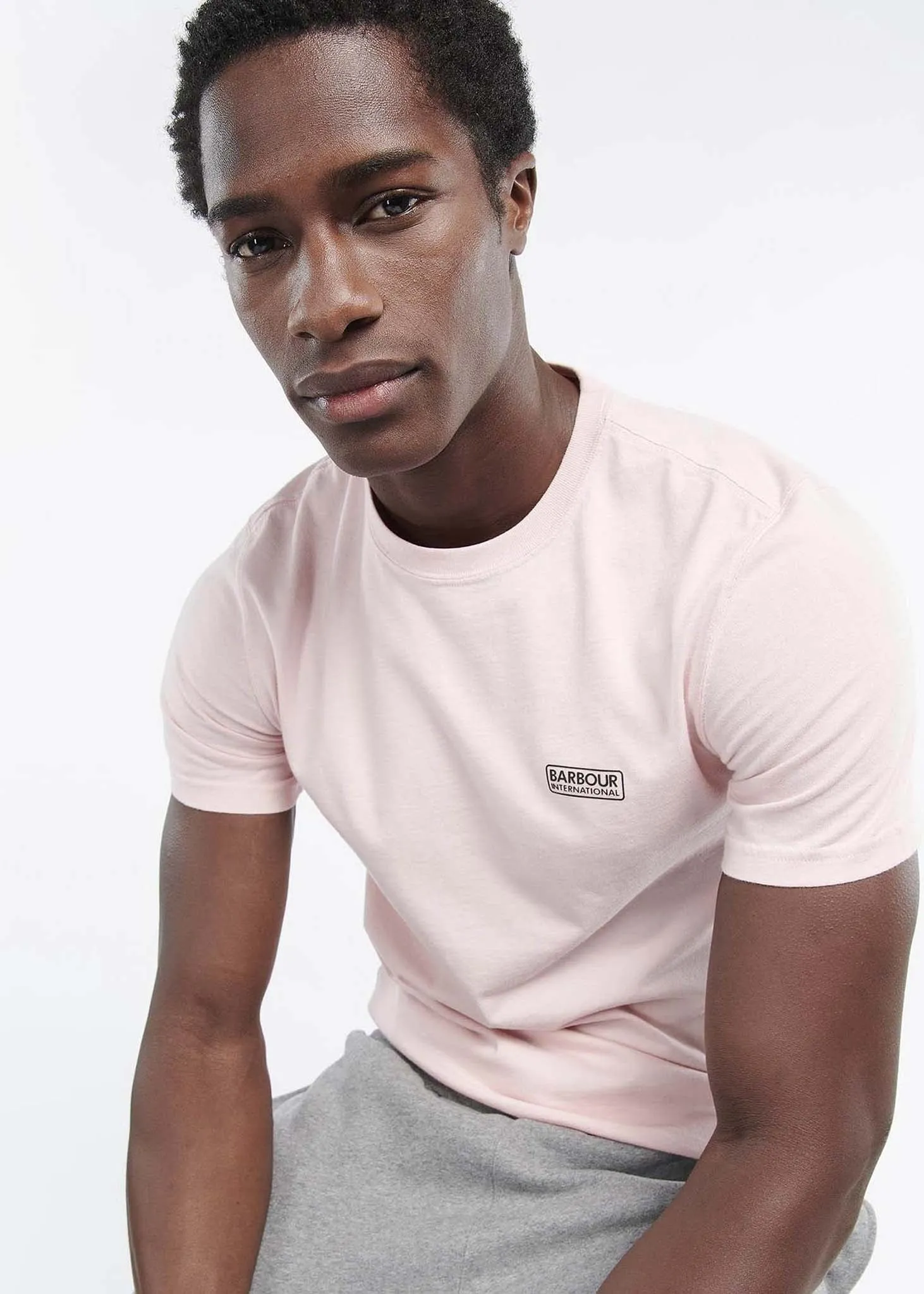 Small logo tee - pink cinder