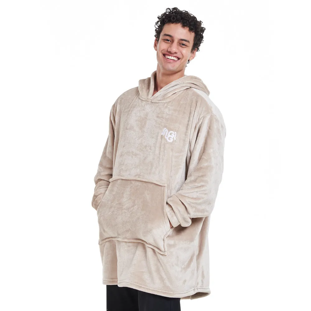 Snuggs Blanket Hoodie Beige