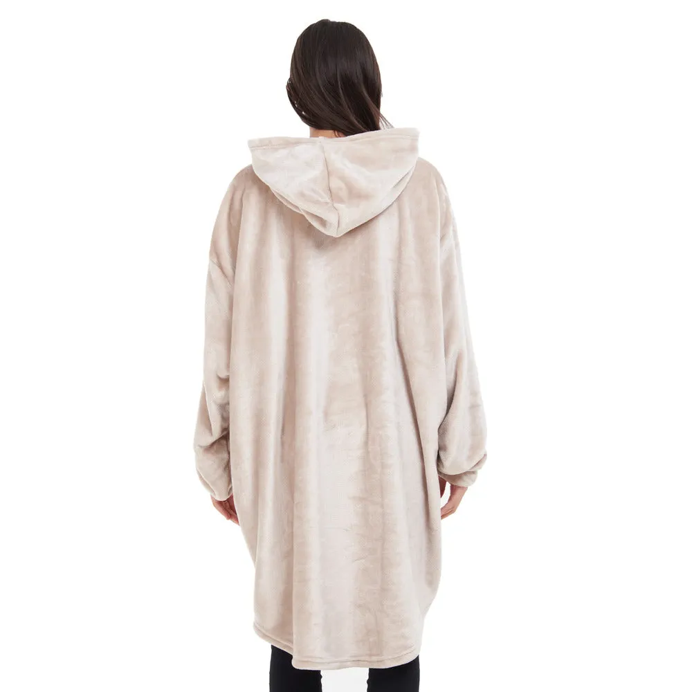 Snuggs Blanket Hoodie Beige