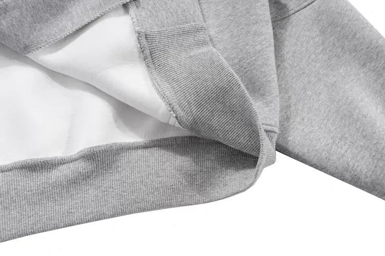 Solid Color Cardigan Hoodie