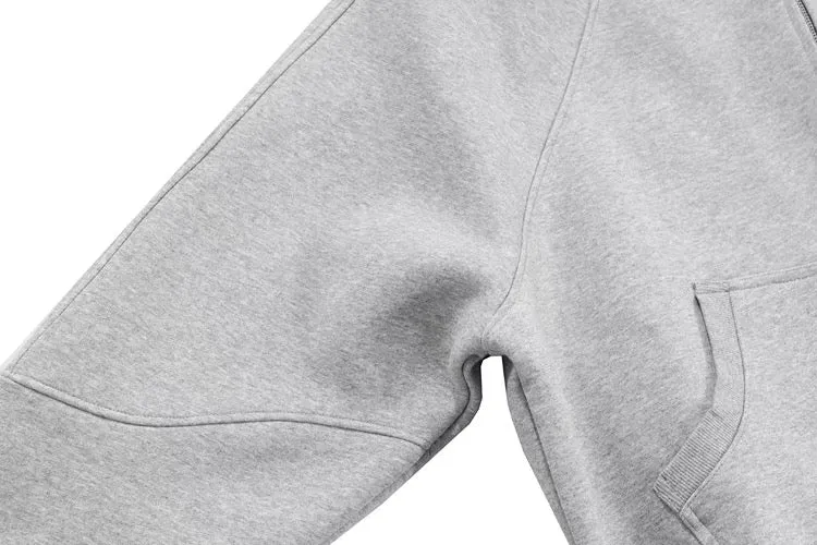 Solid Color Cardigan Hoodie