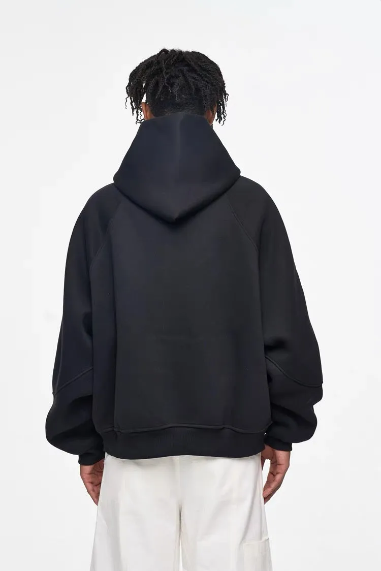 Solid Color Cardigan Hoodie