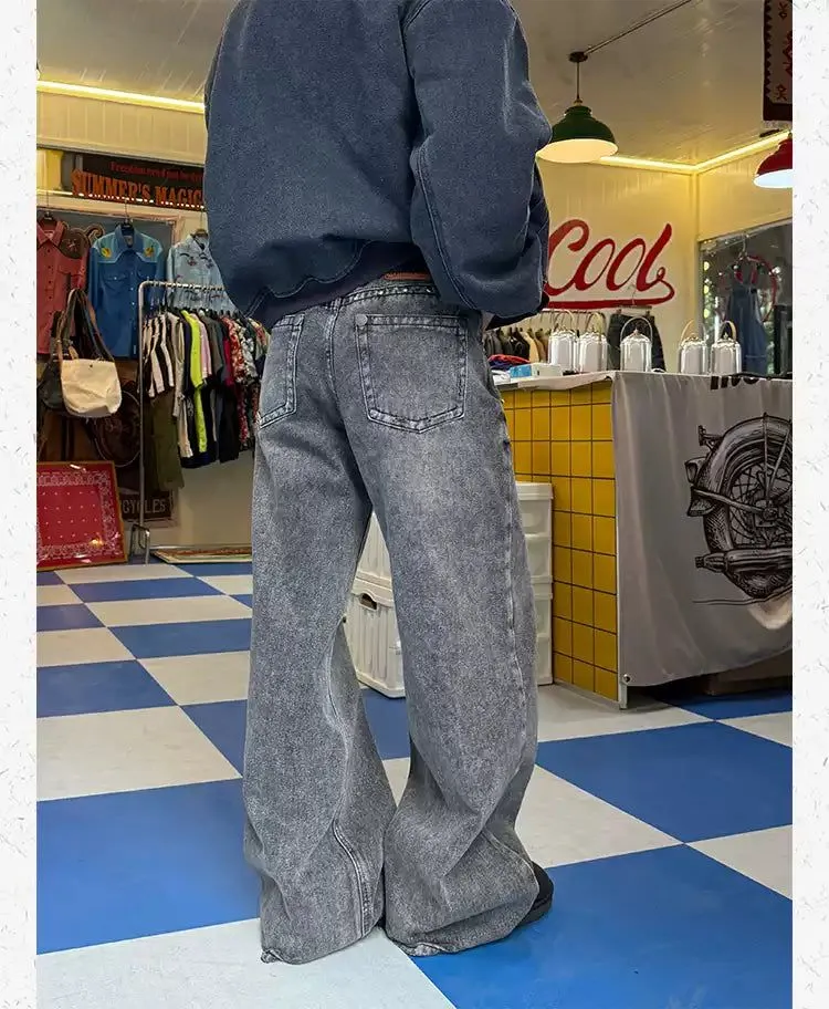 Straight Leg Beaded Jeans