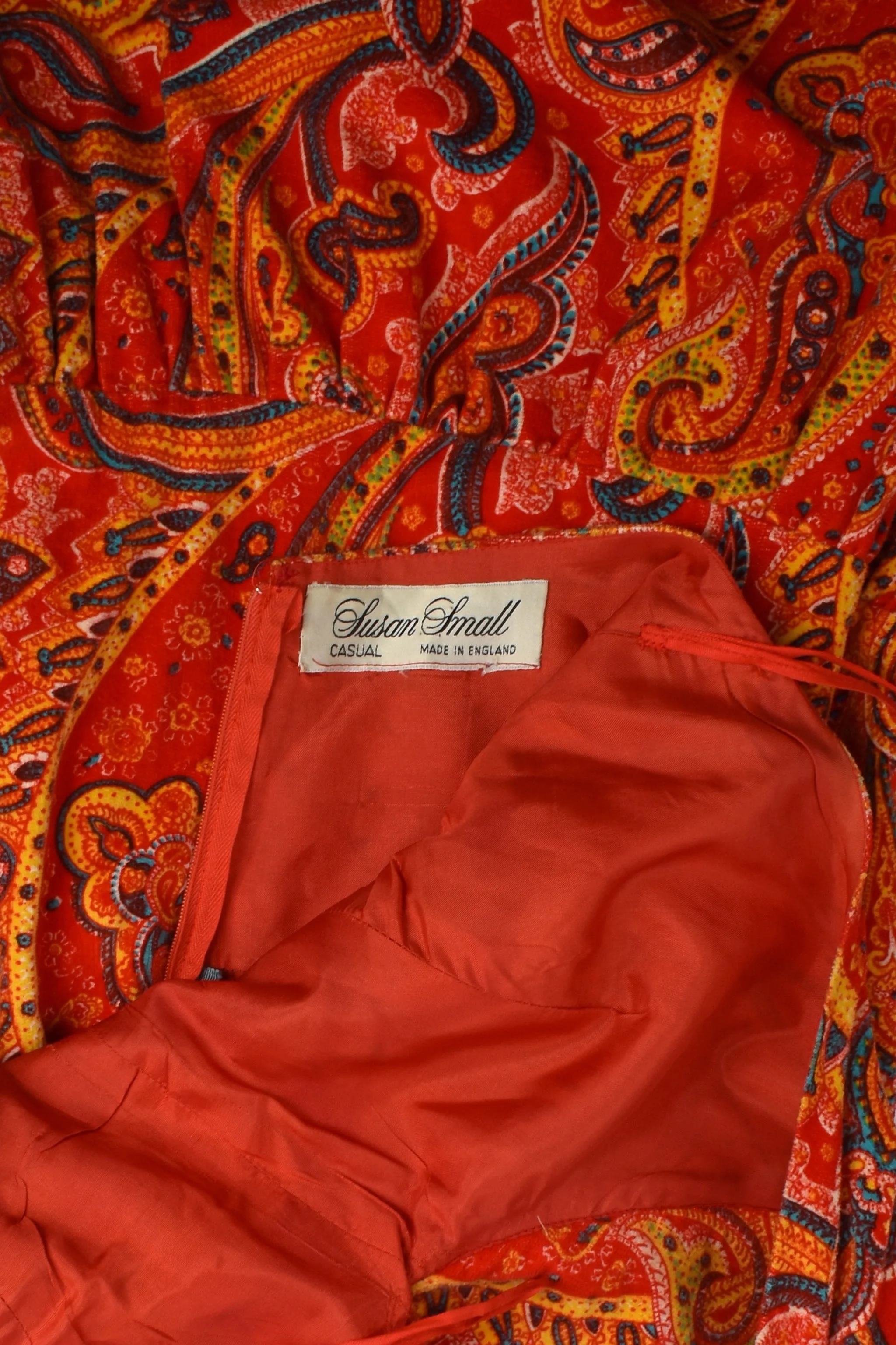 SUSAN SMALL paisley halter neck dress XS-S