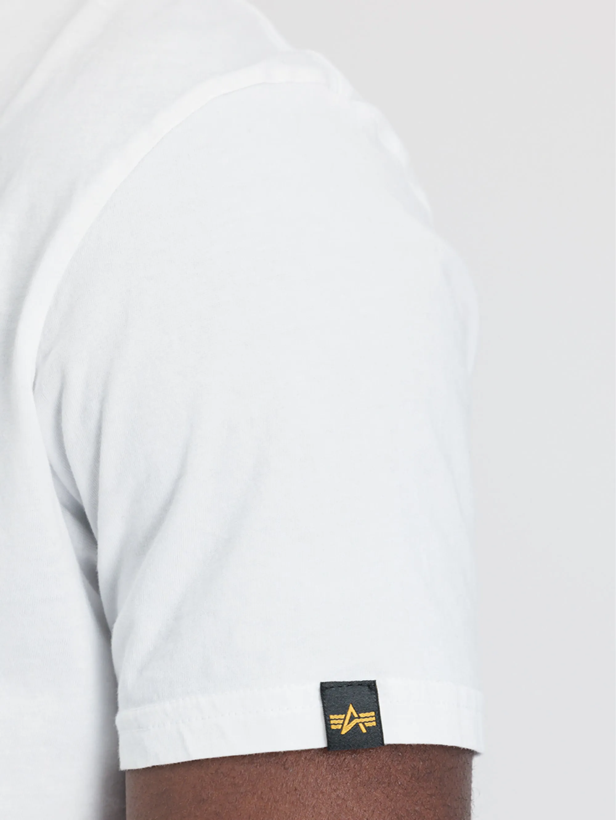 T-shirt con Logo sul Petto Bianco