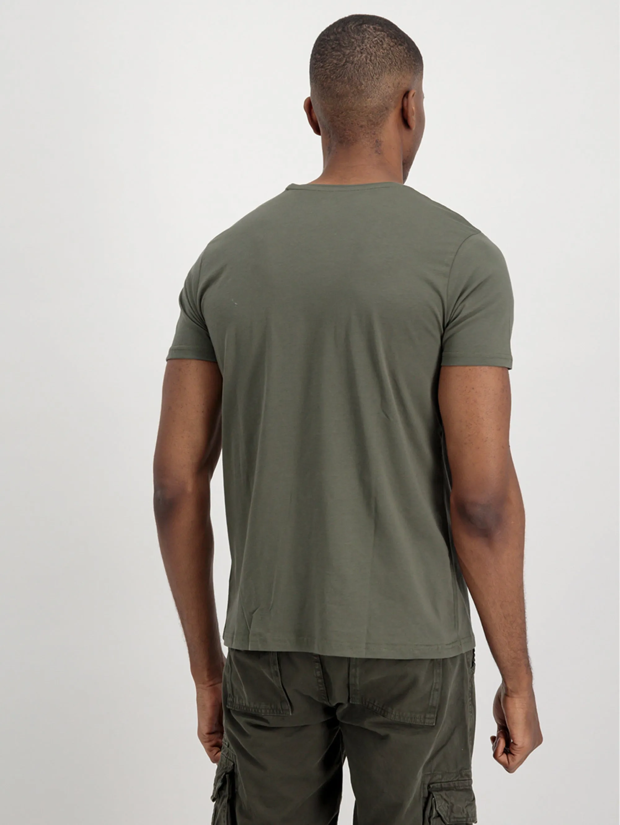 T-shirt con Logo sul Petto Verde