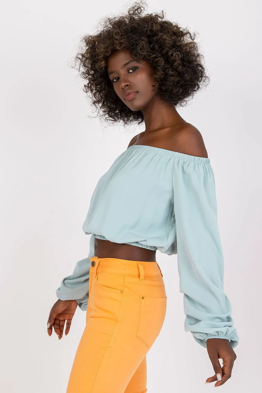 TEEK - Wide Sleeve Off-Shoulder Premium Blouse