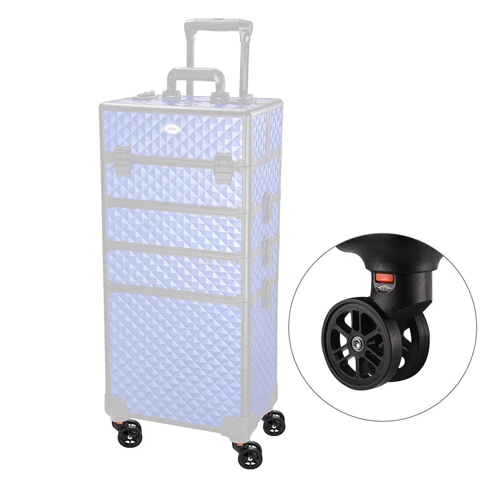 TheLAShop Swivel Casters Makeup Case Replacement 2Pcs