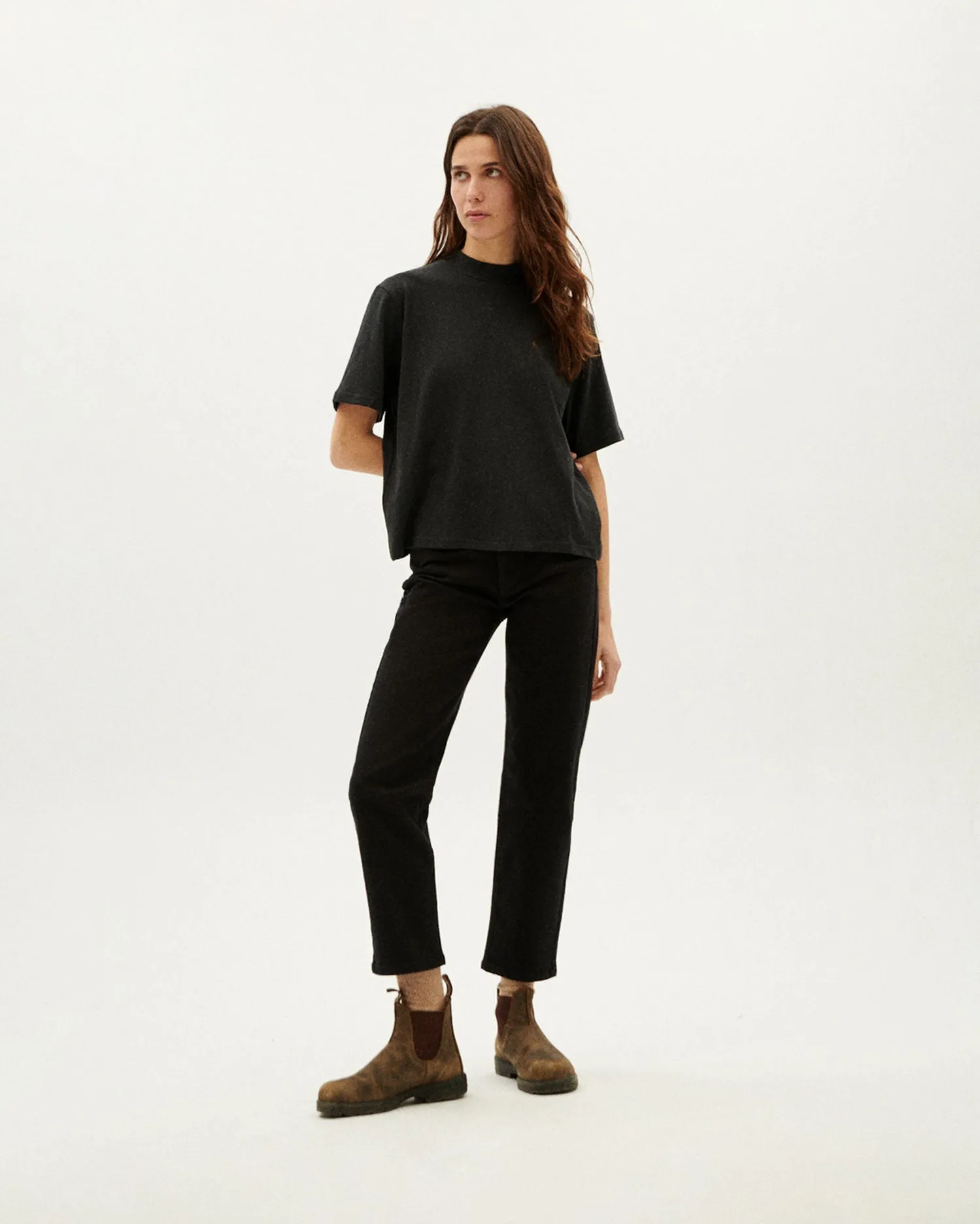 Thick Hemp Aidin T-Shirt Black