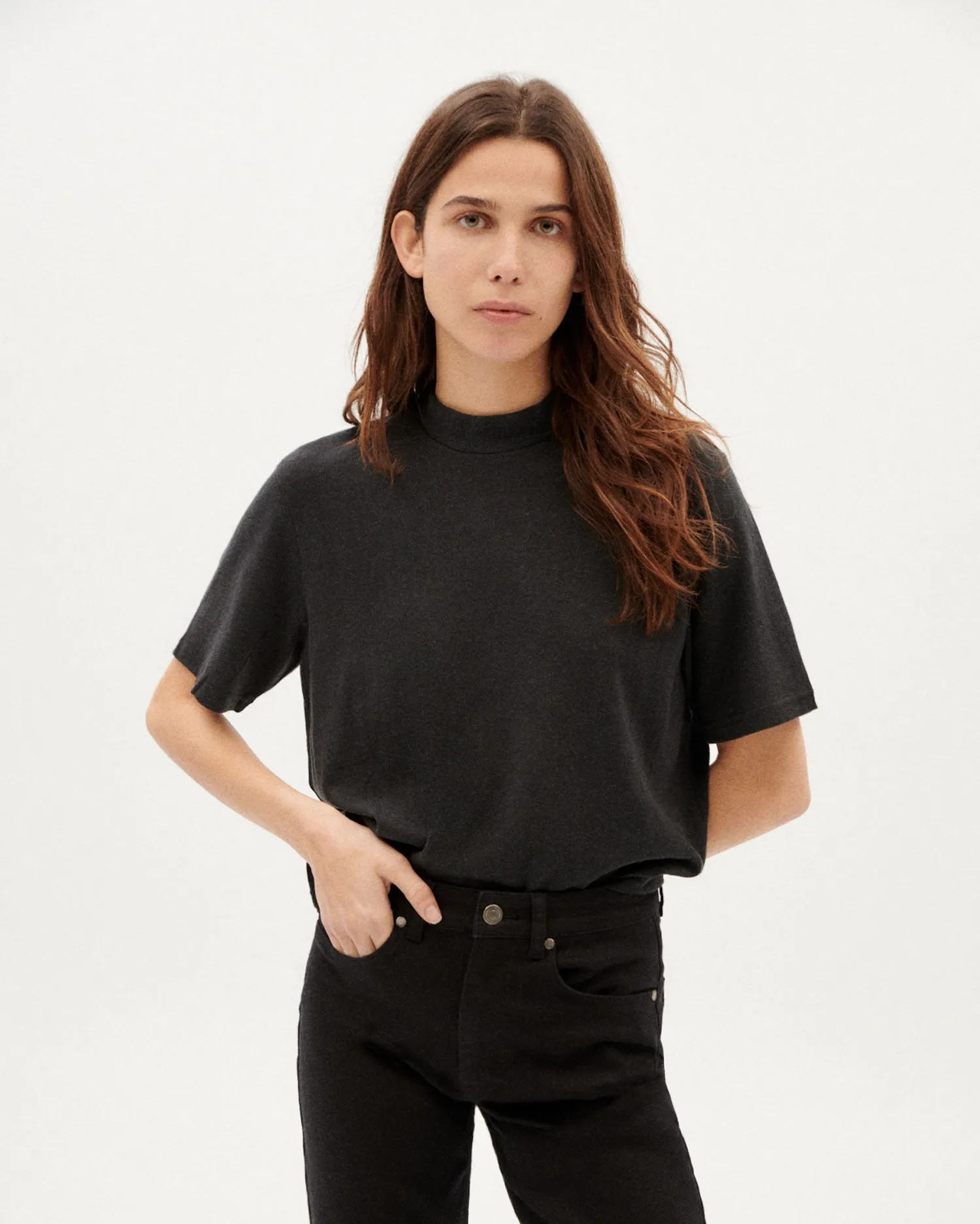 Thick Hemp Aidin T-Shirt Black