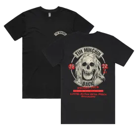 Tim Minchin / Upcycled Skull Black T-Shirt