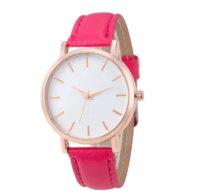 Unisex Leather quartz watch