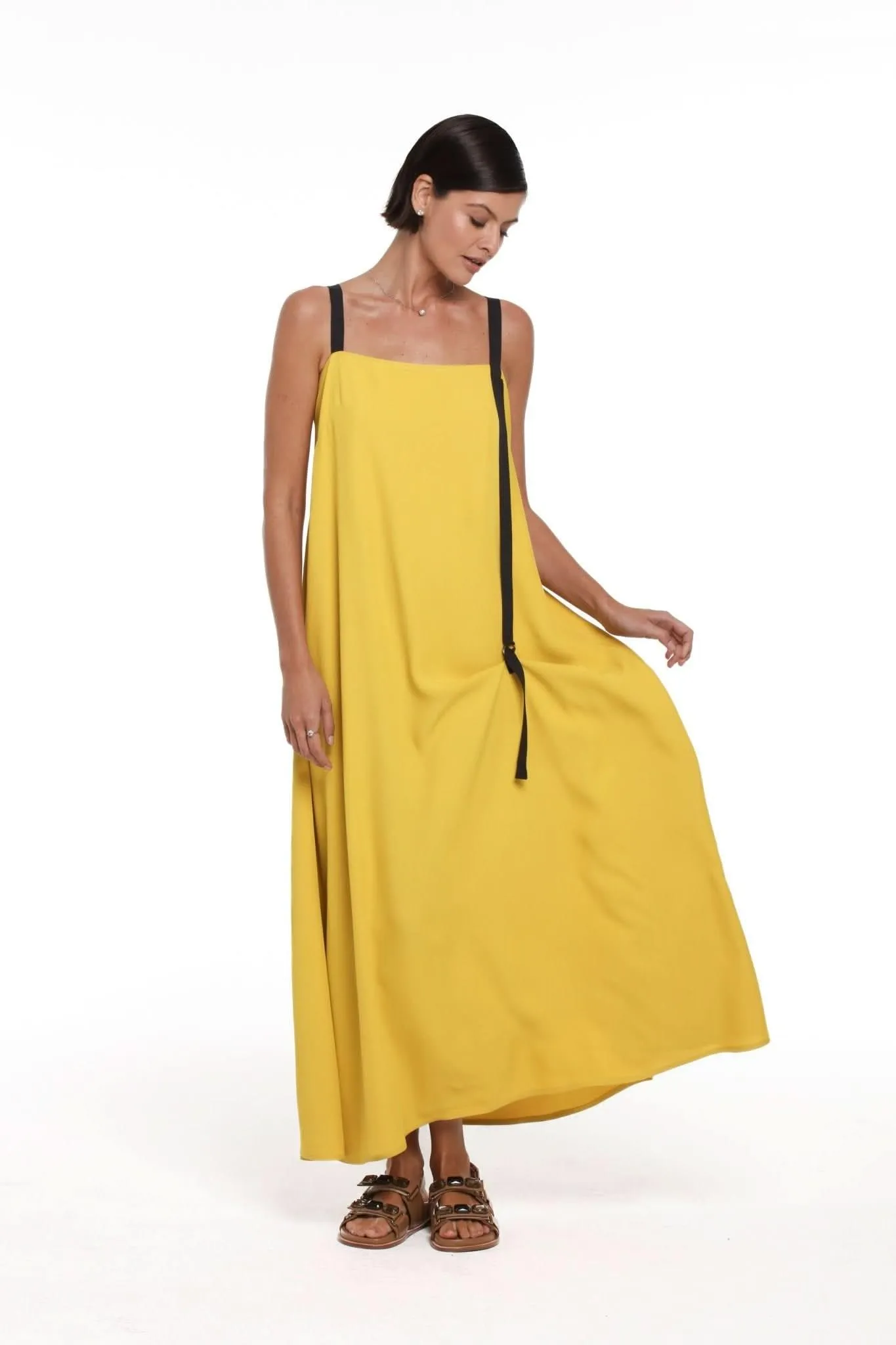 Vestido Nina Açafrão Número Dez