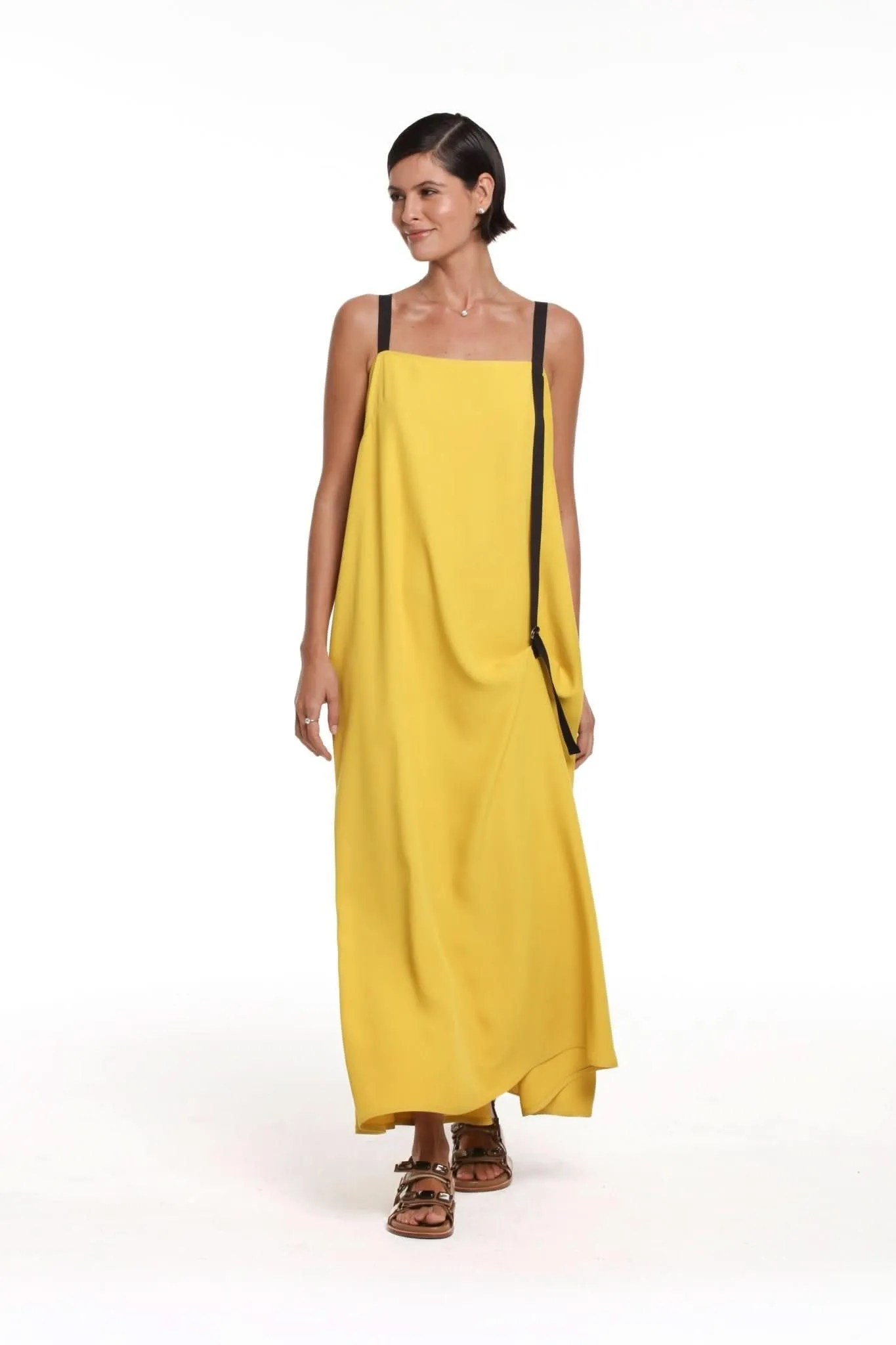 Vestido Nina Açafrão Número Dez