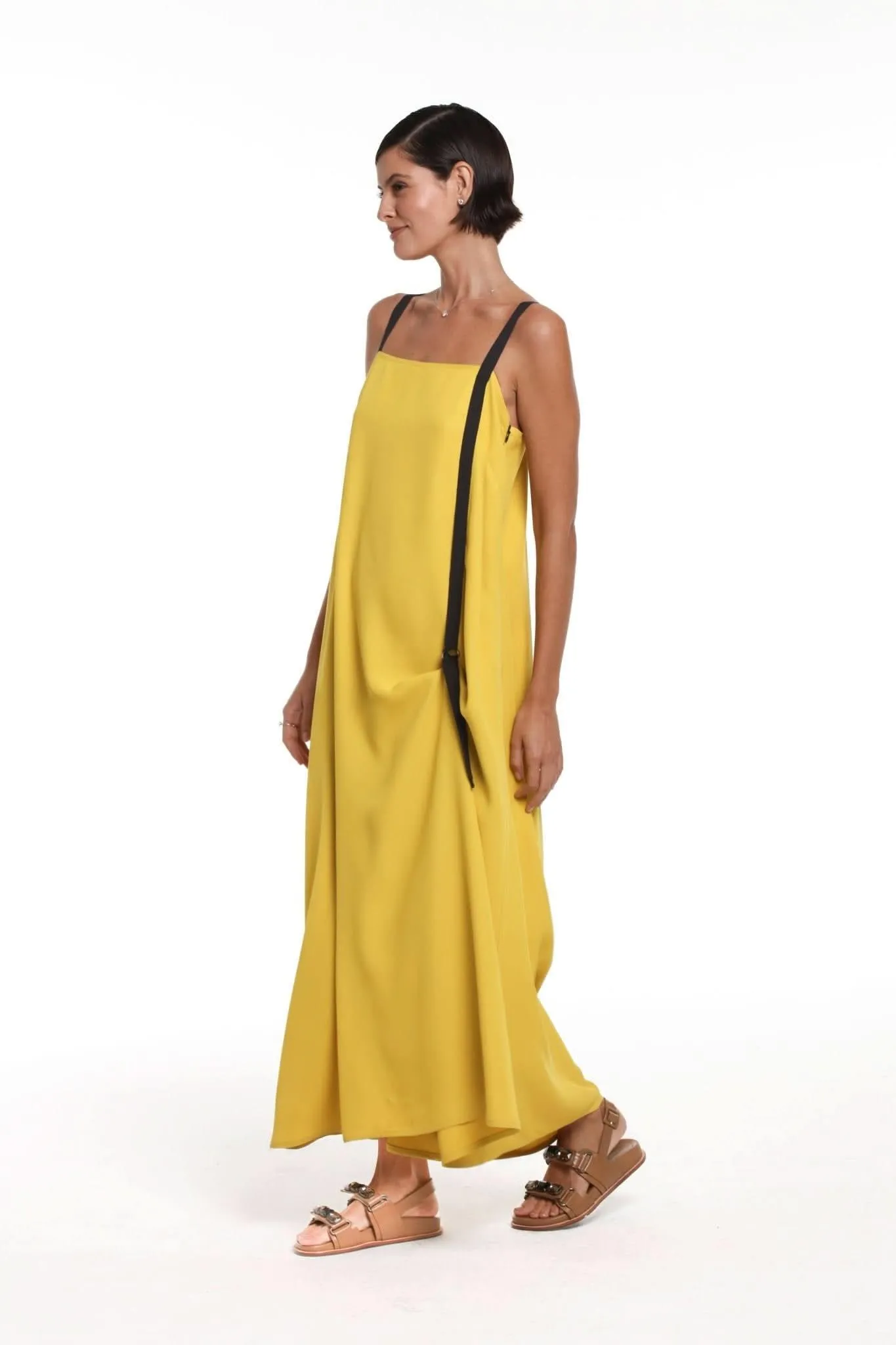 Vestido Nina Açafrão Número Dez