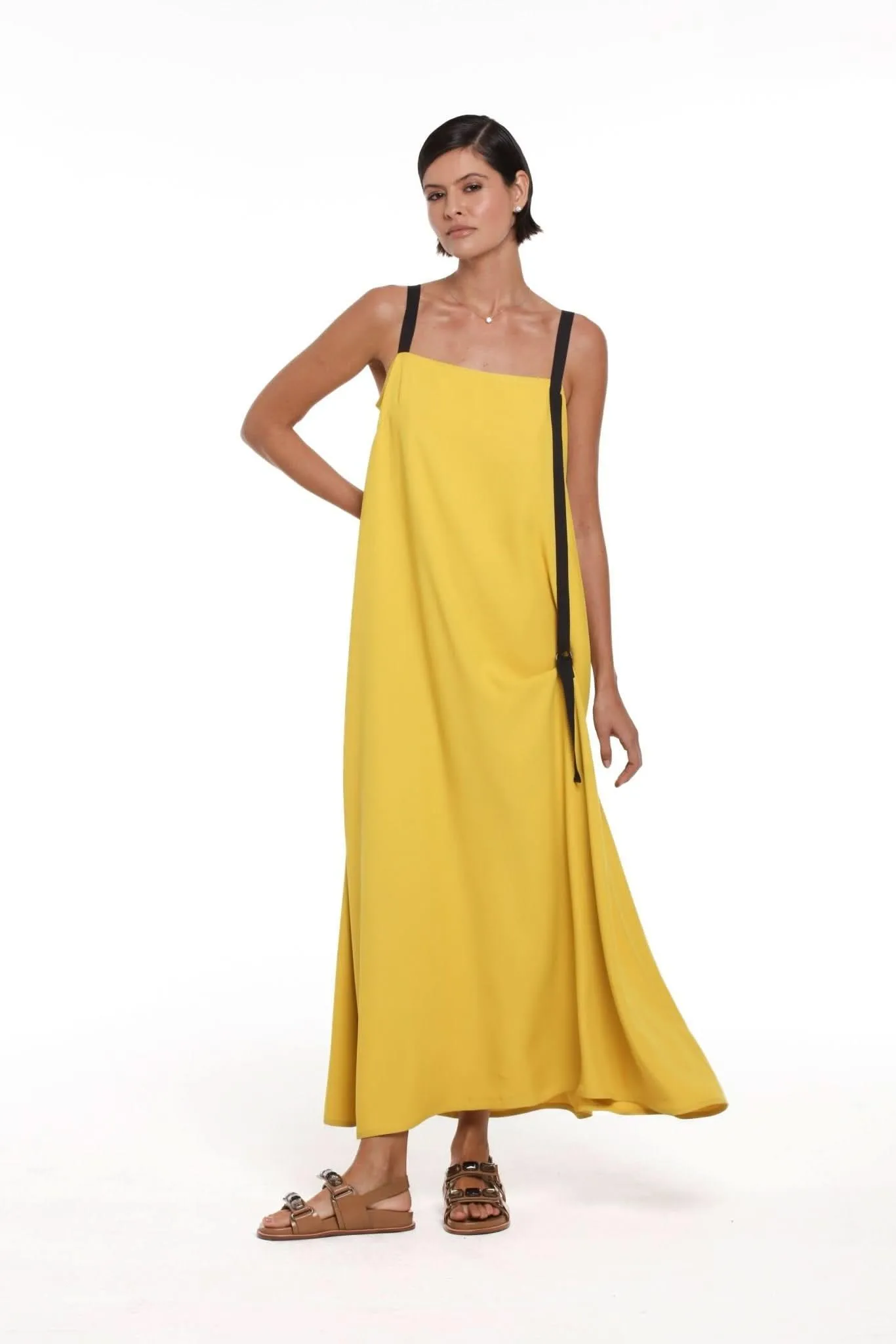 Vestido Nina Açafrão Número Dez