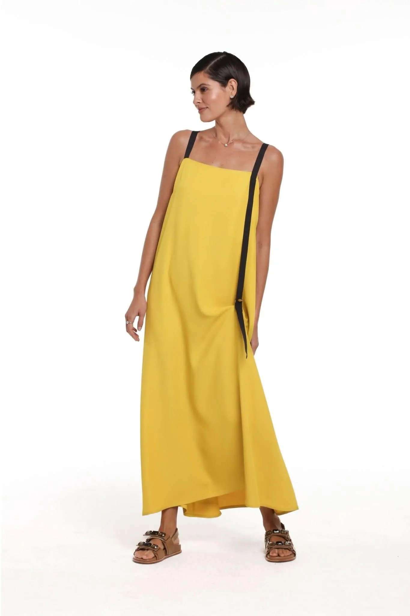 Vestido Nina Açafrão Número Dez