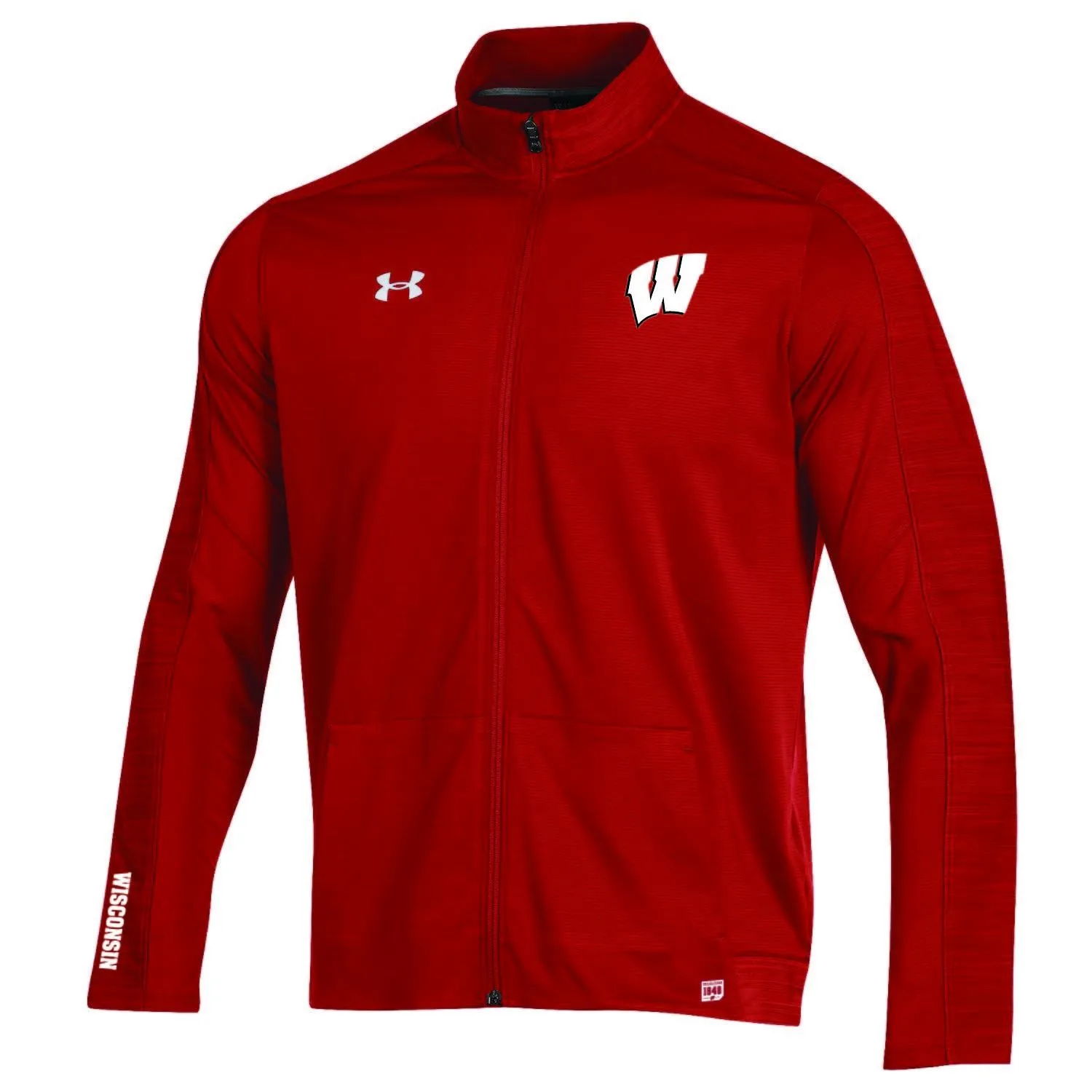 Wisconsin Badgers Under Armour On-Field Sideline Microthread Evo Full Zip Jacket