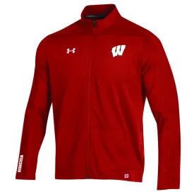 Wisconsin Badgers Under Armour On-Field Sideline Microthread Evo Full Zip Jacket
