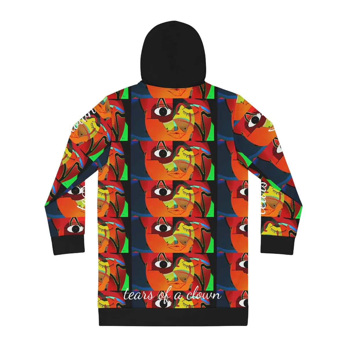 Women's Hoodie Dress (AOP) ABSTRACT CLOWN