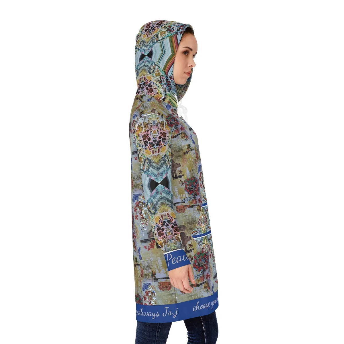 Women's Hoodie Dress (AOP) PATHWAYS
