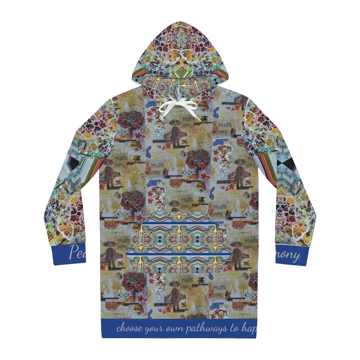 Women's Hoodie Dress (AOP) PATHWAYS