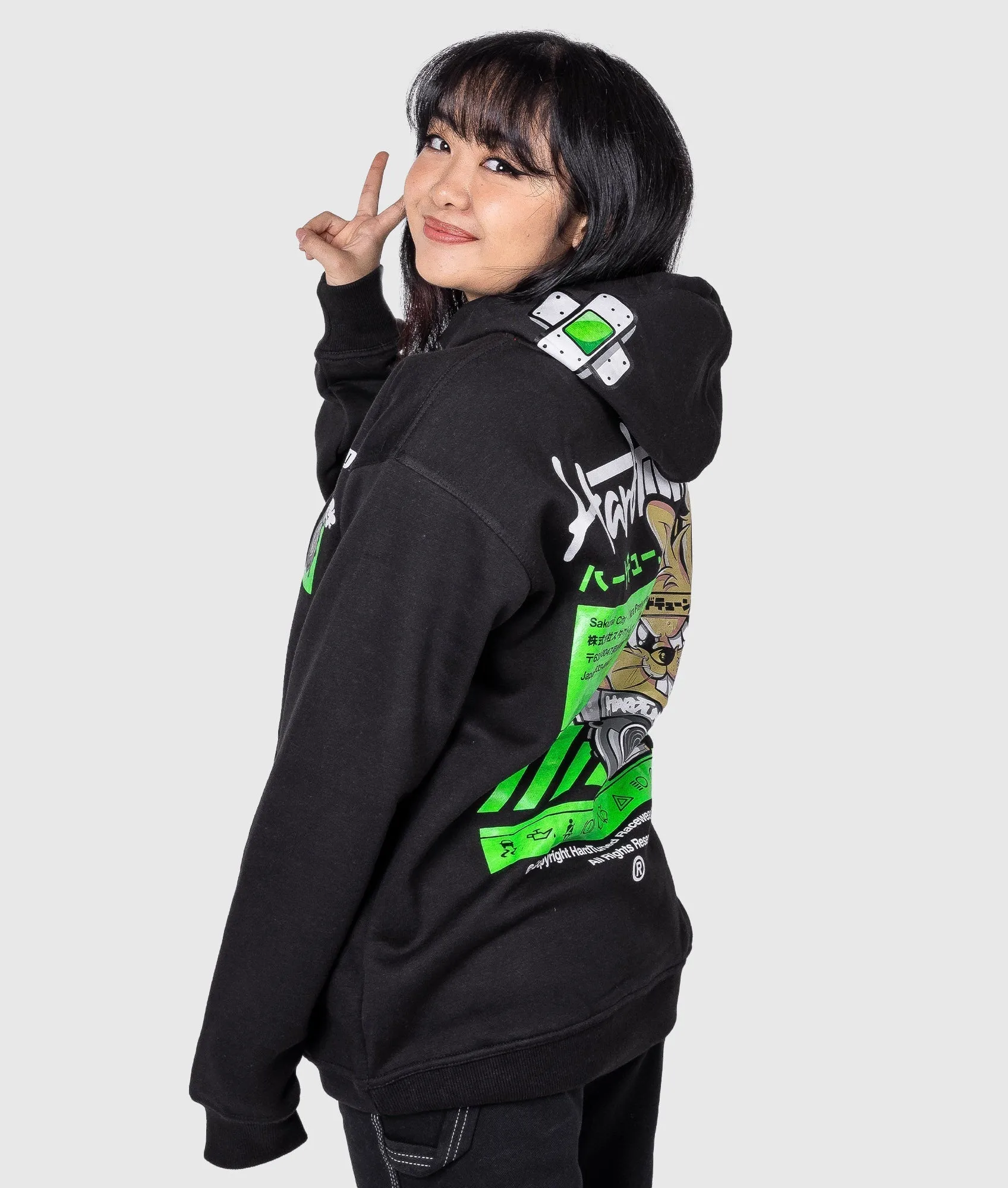 Women's Turbo Bunny Hoodie - Black