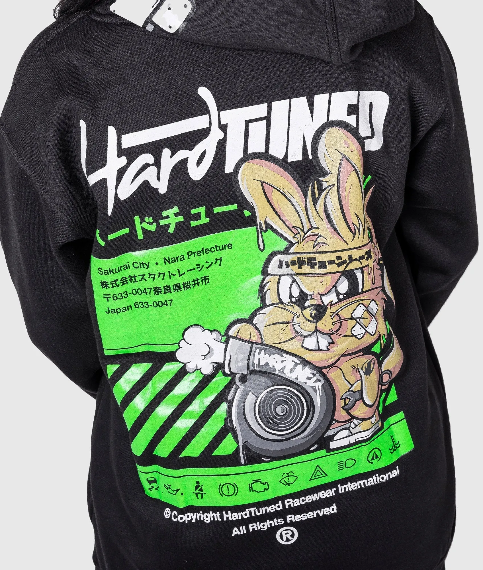 Women's Turbo Bunny Hoodie - Black