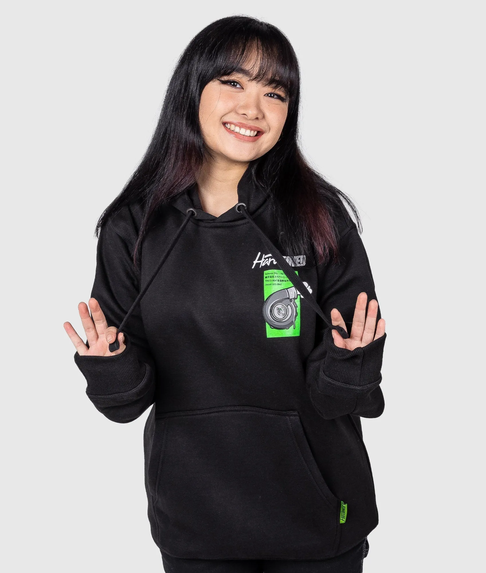 Women's Turbo Bunny Hoodie - Black
